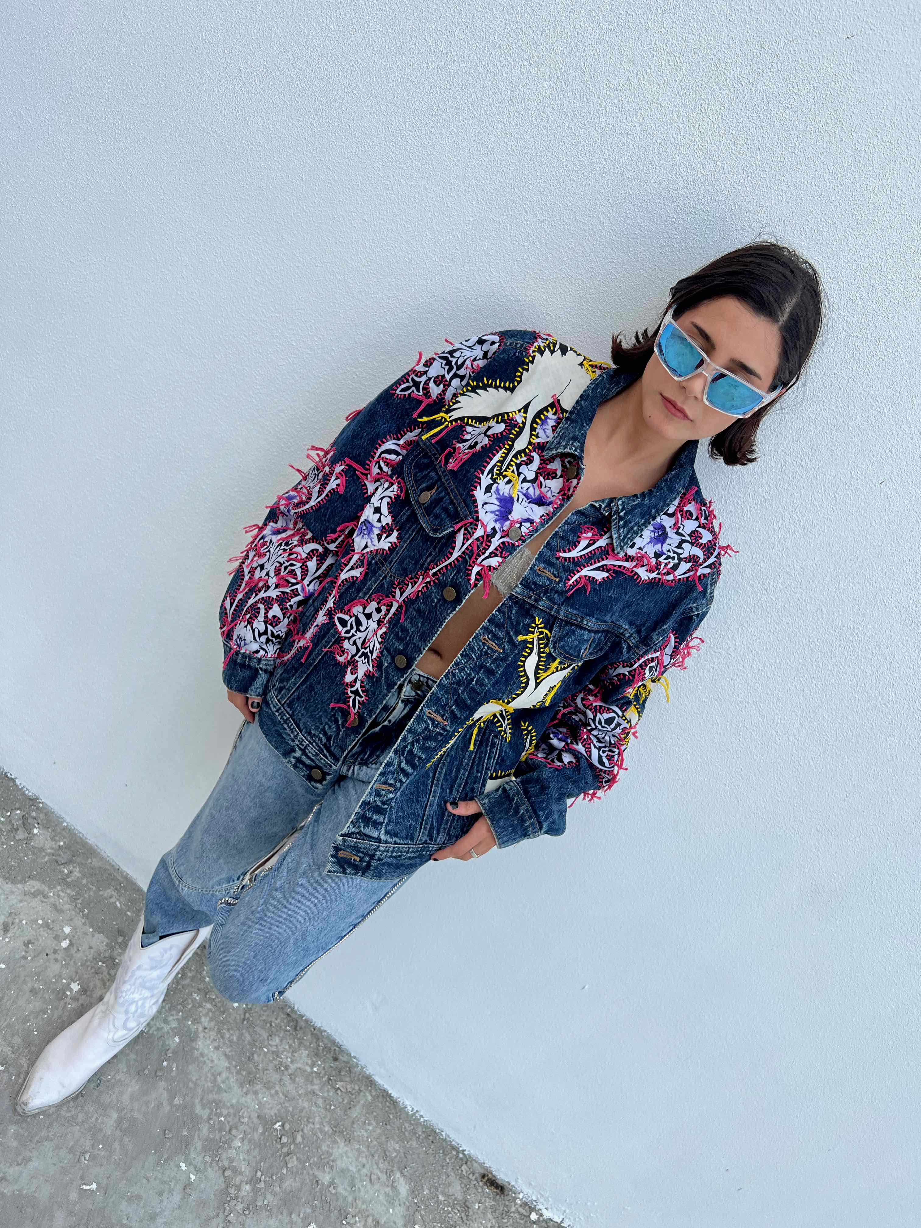 Recycle Old Jeans Into Jacket Jeans Ki Half Jacket