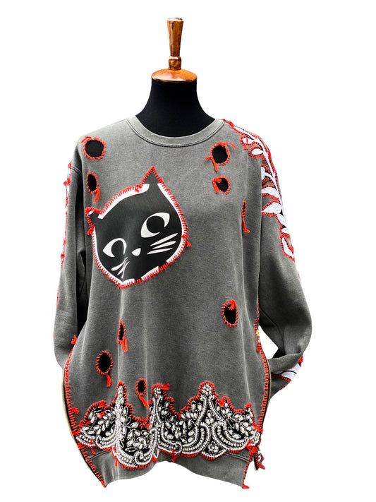Catty Zebra Sweatshirt