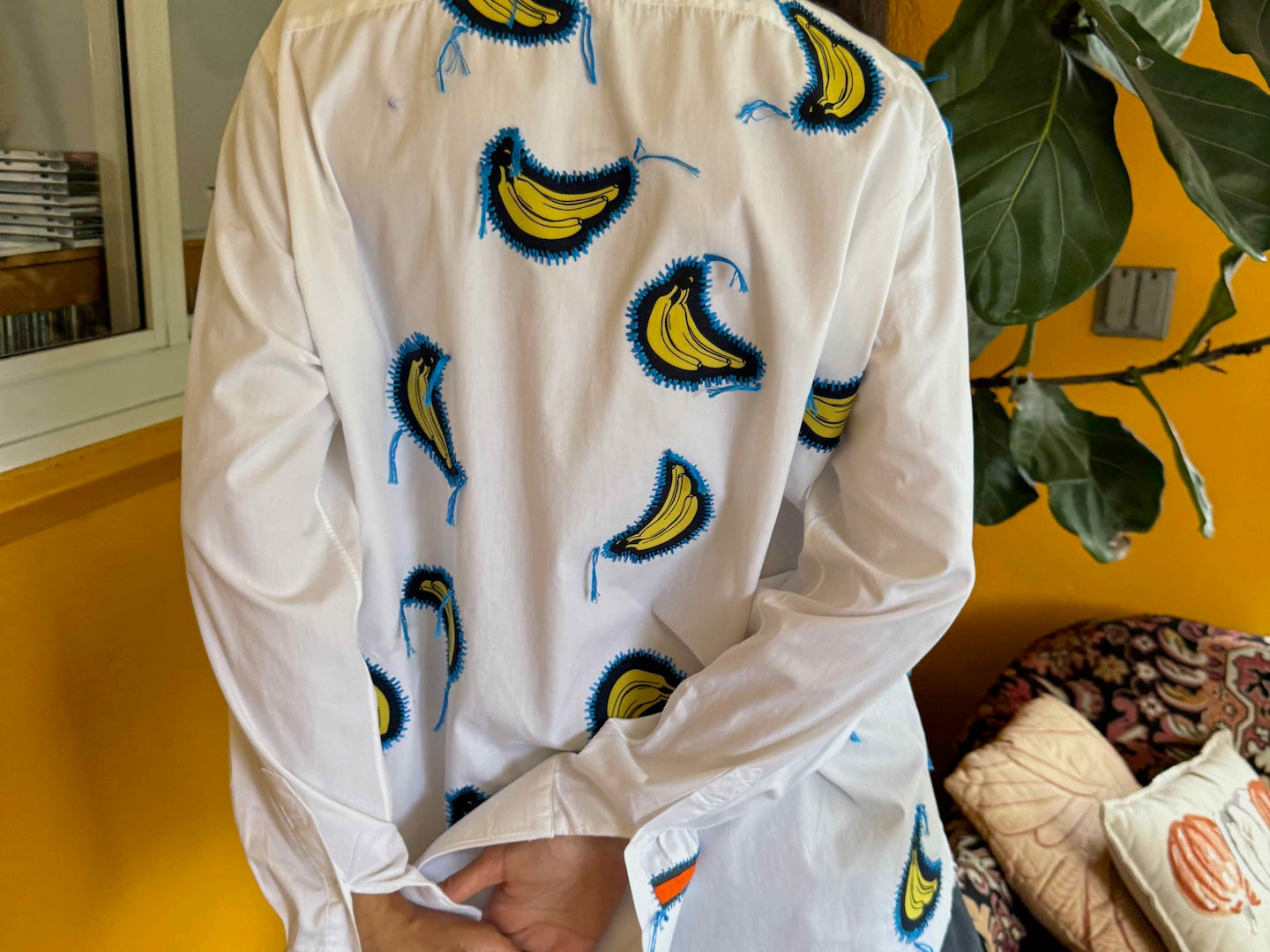 tuxedo-shirt-white-gontovnik-repurposed-recycled-upcycled-reclaimed-handmade-one of a kind piece-vintage-hand embroidery-unisex