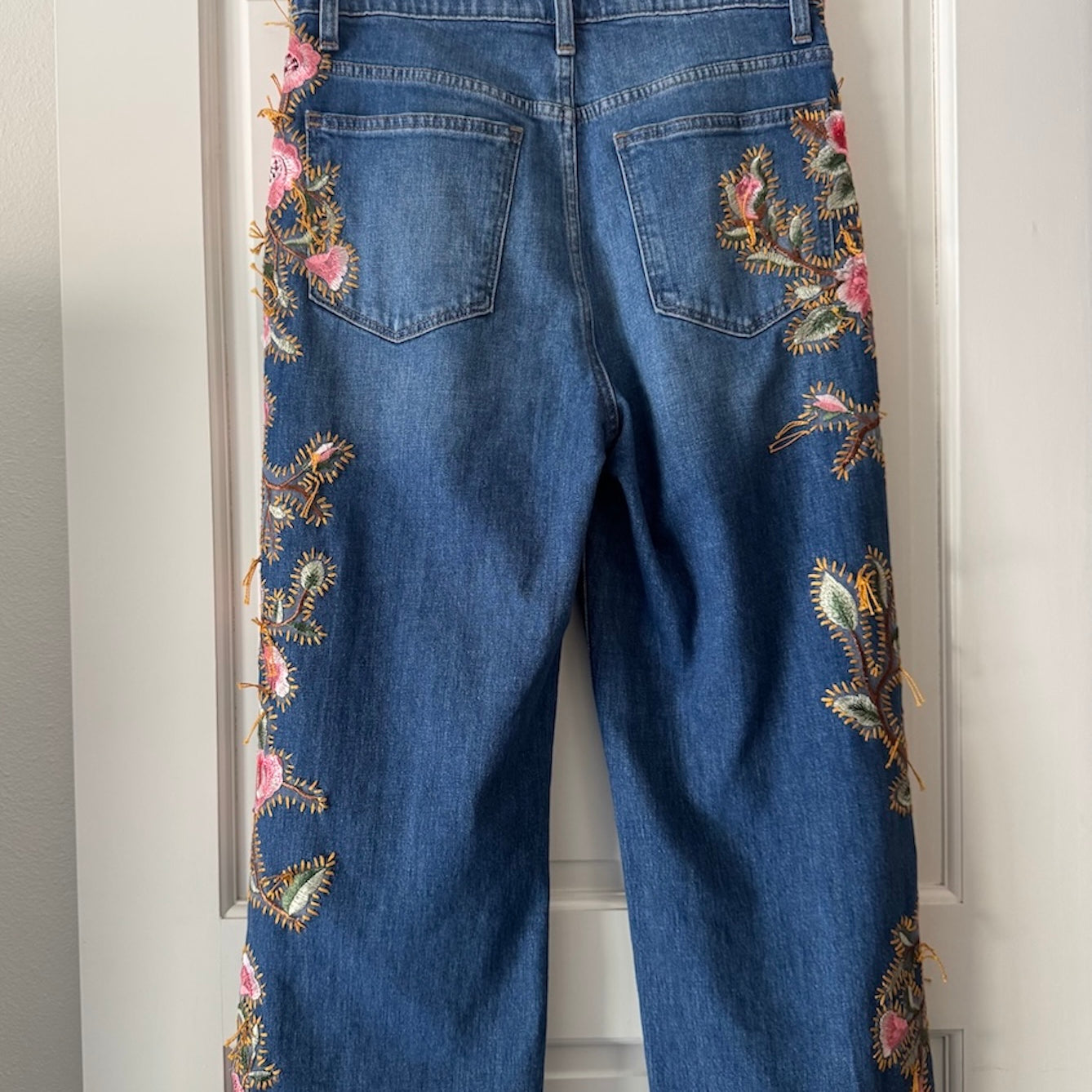 jeans_denim_gontovnik_repurposed_recycle_upcycle-reclaimed_hand-made_one-of-a-kind_vintage_hand-embroidery_pink_flowers