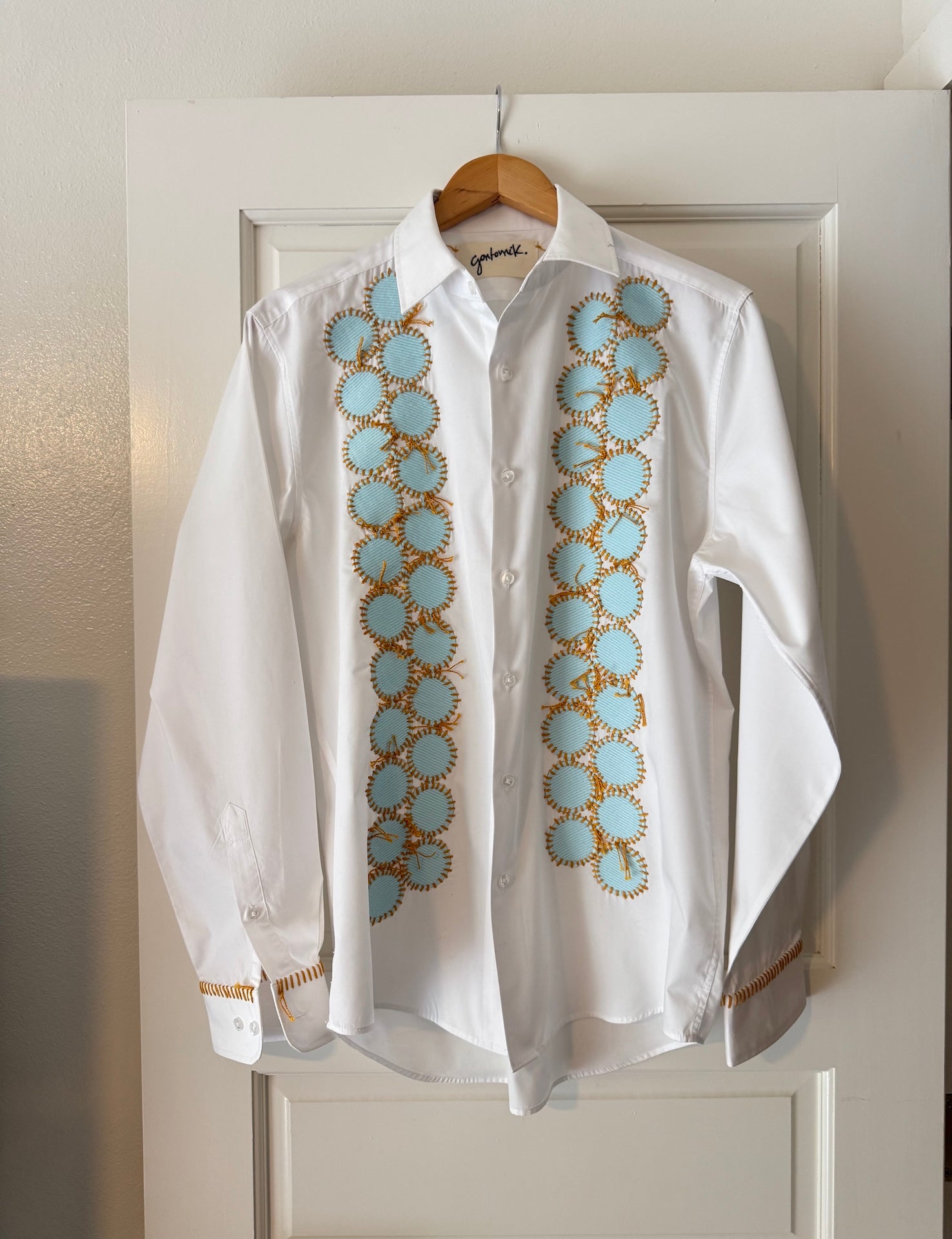 Shirt_top_blouse-gontovnik_repurposed_recycle_upcycle-reclaimed_hand-made_one-of-a-kind_vintage_hand-embroidery_blue_circles