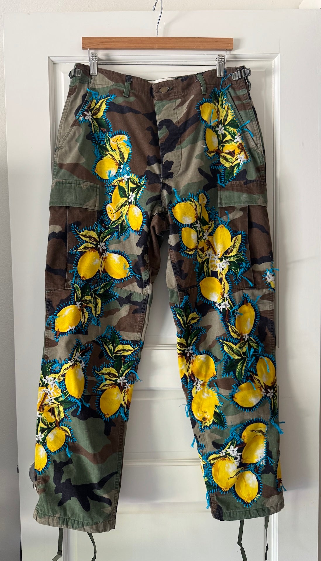 jeans_camo_gontovnik_repurposed_recycle_upcycle-reclaimed_hand-made_one-of-a-kind_vintage_hand-embroidery_lemon_1