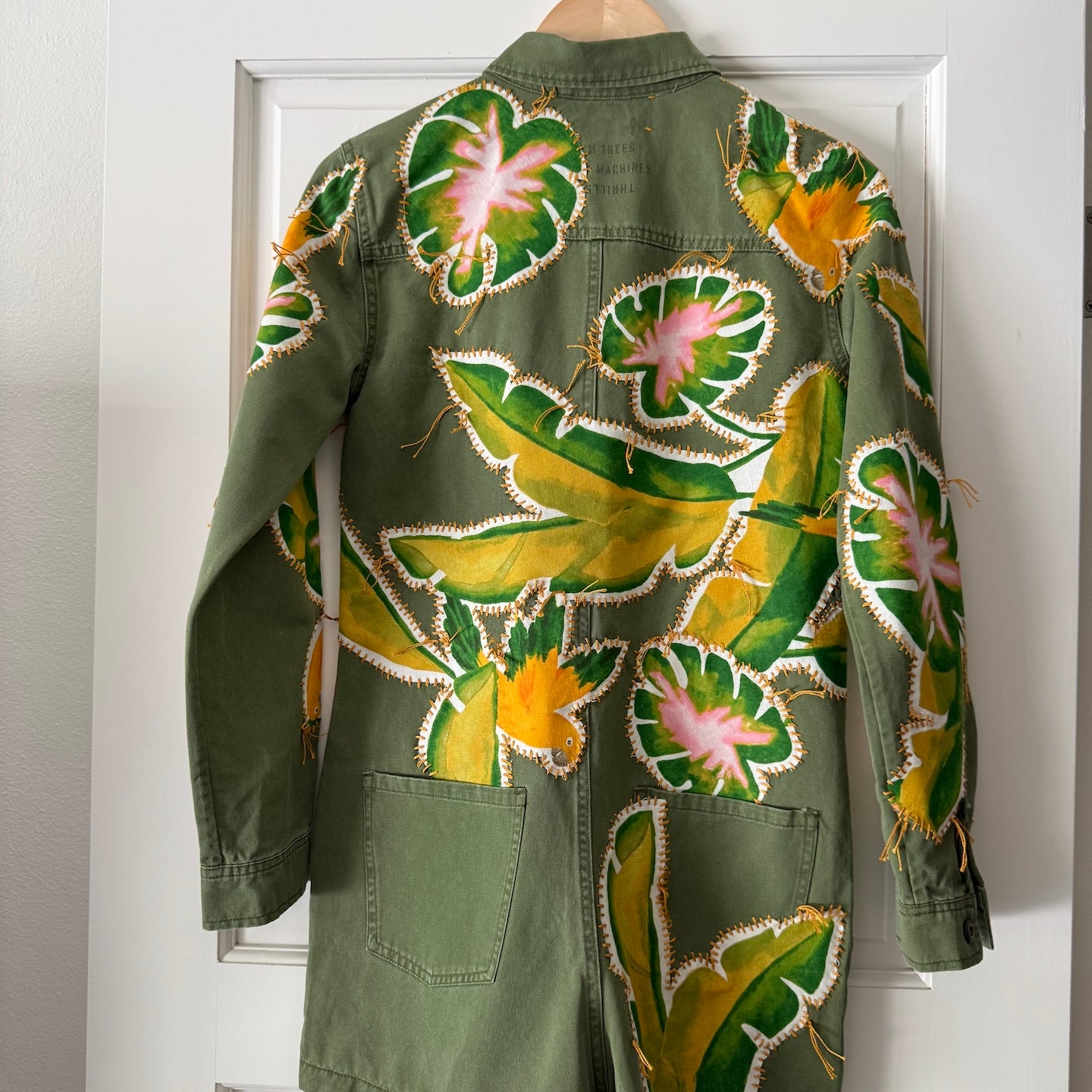 romper_green_gontovnik_repurposed_recycle_upcycle-reclaimed_hand-made_one-of-a-kind_vintage_hand-embroidery_leaves_birds