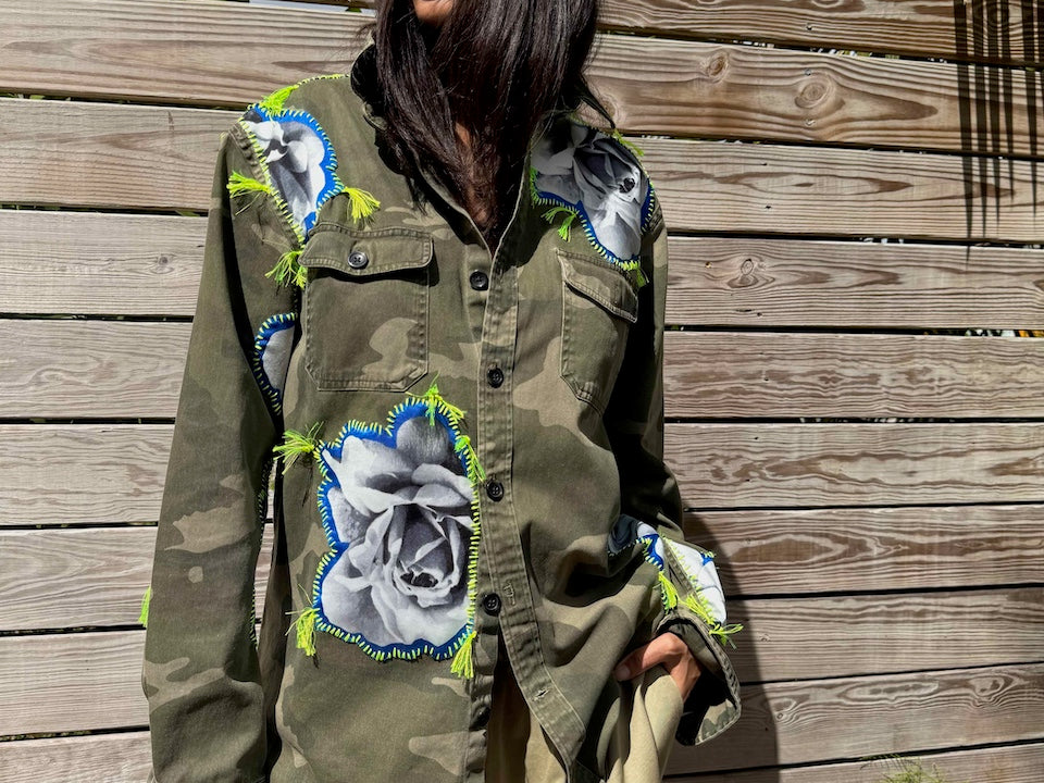 camo-shirt-green-gontovnik-repurposed-recycled_upcycled-reclaimed_embroidered-one-of-a-kind piece-vintage-embroidered-unisex