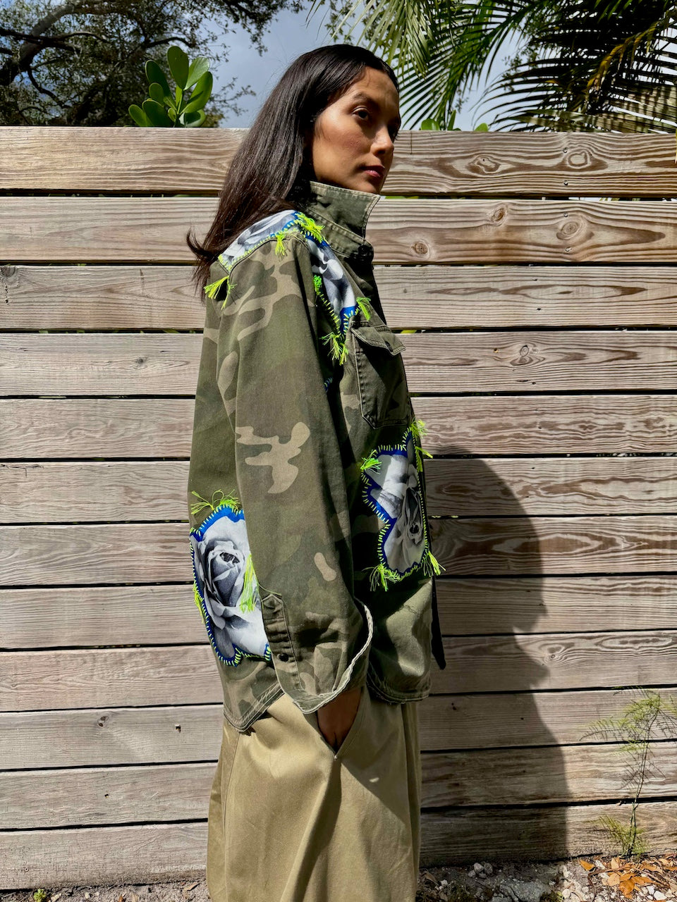camo-shirt-green-gontovnik-repurposed-recycled_upcycled-reclaimed_embroidered-one-of-a-kind piece-vintage-embroidered-unisex
