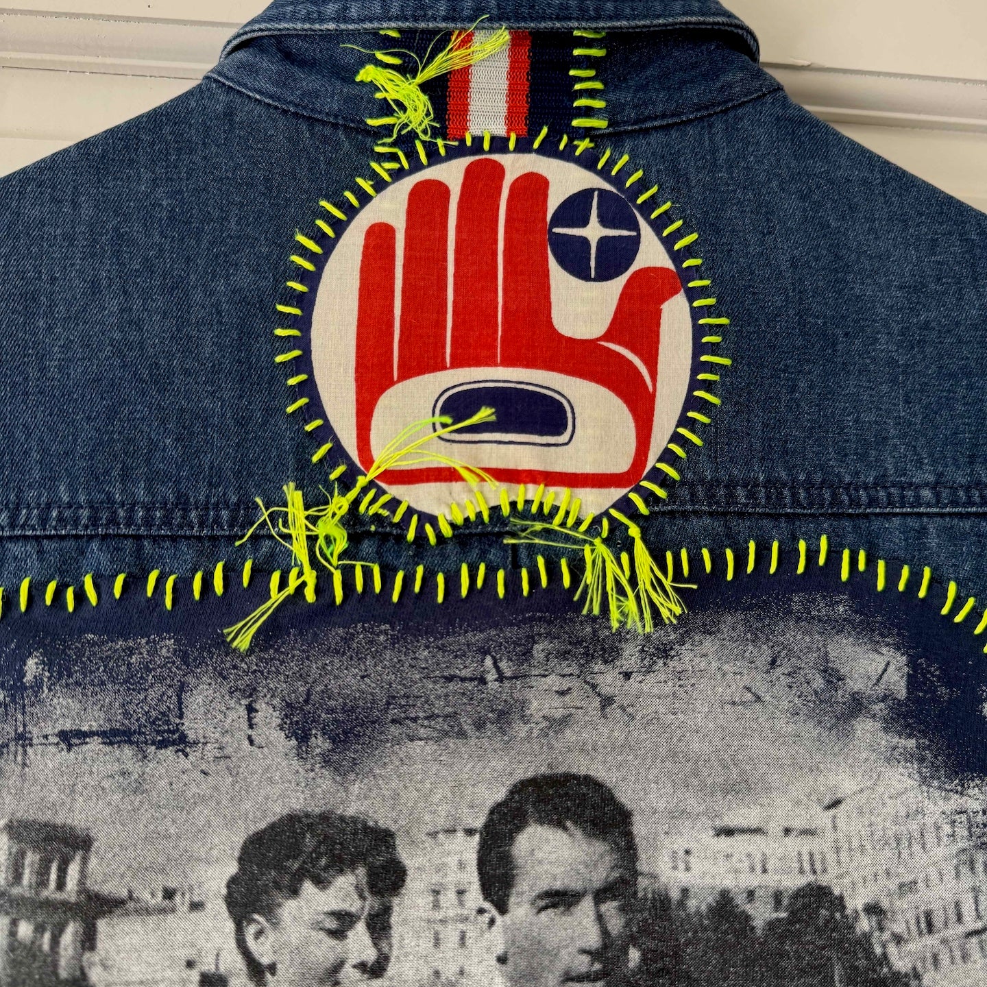 vintage-denim-jacket-gontovnik-repurposed-recycled-upcycled-reclaimed-hand made-one of a kind piece-embroidered