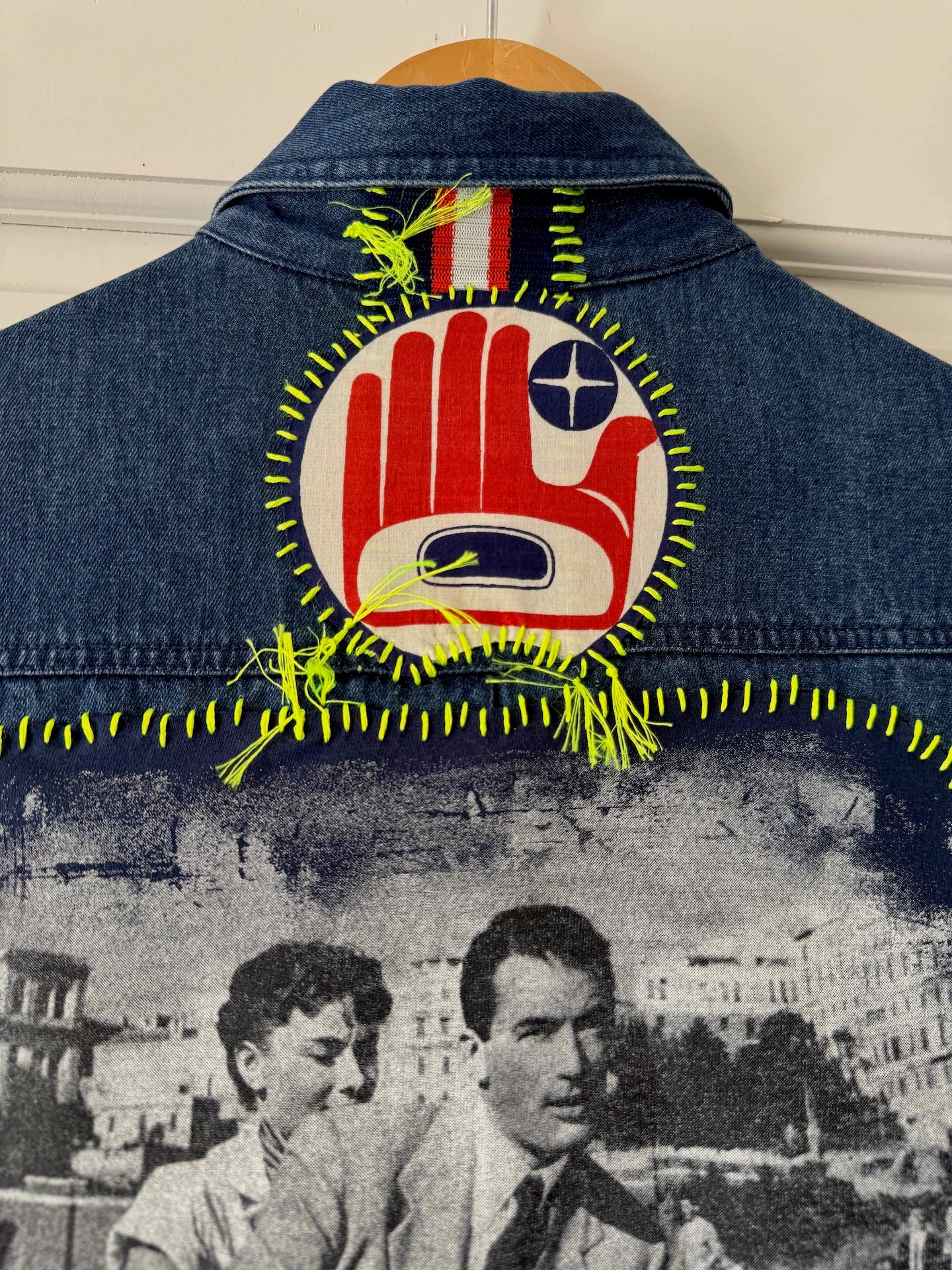 vintage-denim-jacket-gontovnik-repurposed-recycled-upcycled-reclaimed-hand made-one of a kind piece-embroidered