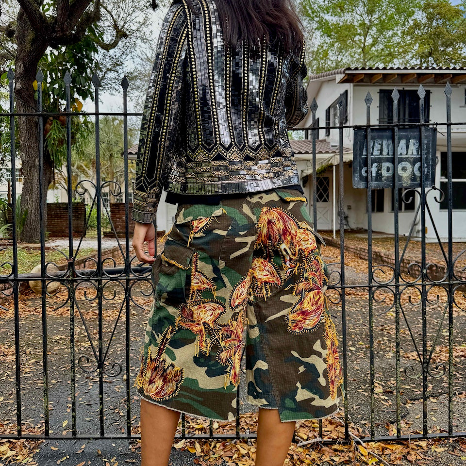 shorts-gontovnik-repurposed-recycled-upcycled-reclaimed-handmade-one of a kind-vintage-embroidered-unisex