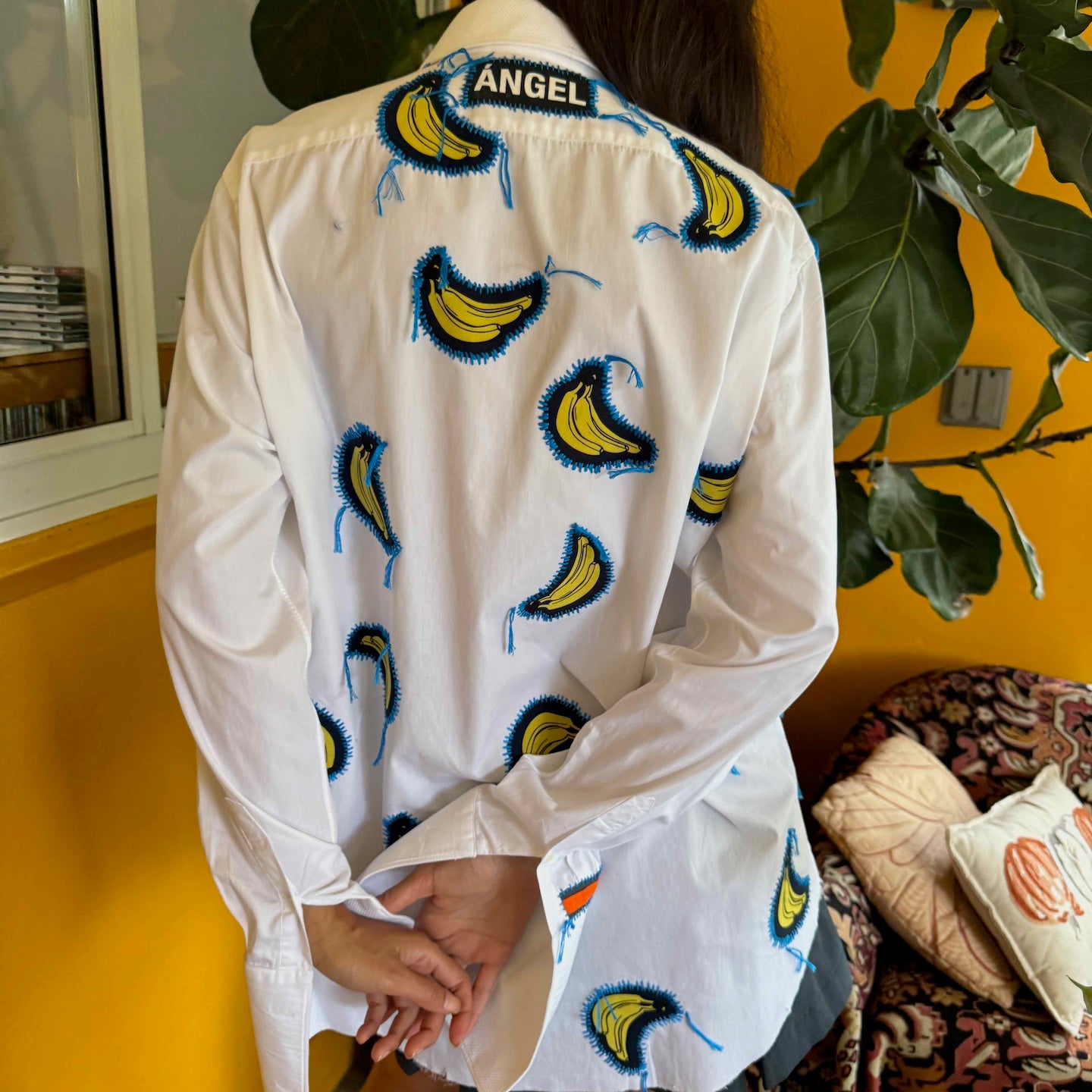 tuxedo-shirt-white-gontovnik-repurposed-recycled-upcycled-reclaimed-handmade-one of a kind piece-vintage-hand embroidery-unisex