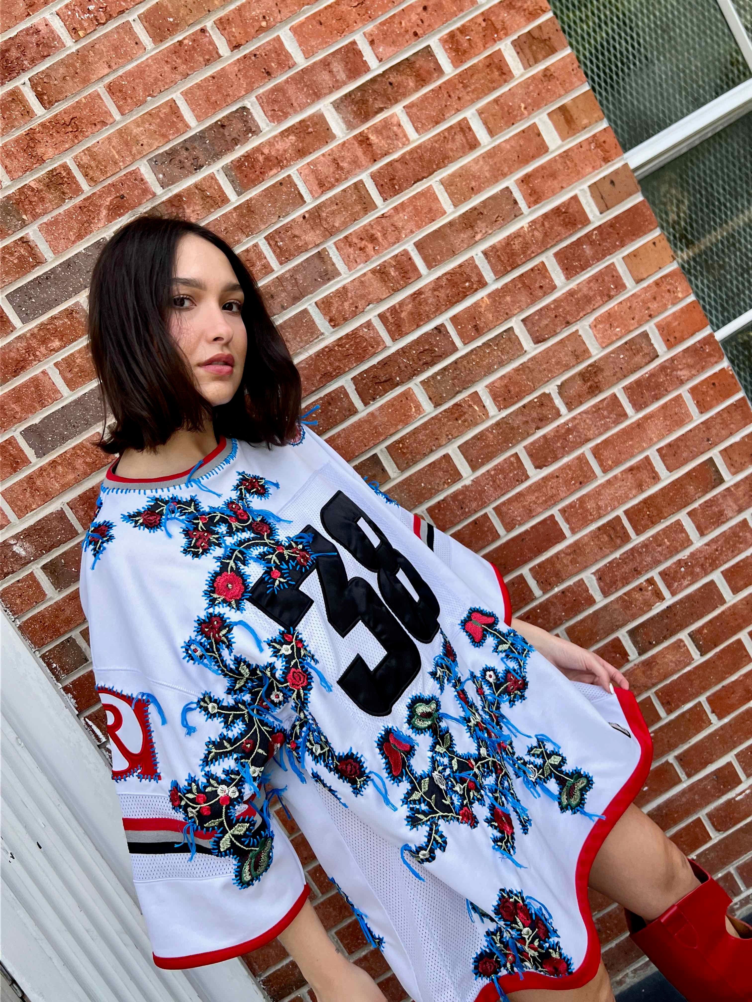 Reclaimed upcycled hand embroidered Jersey/Dress Gontovnik Reclaimed upcycled hand embroidered Jersey/Dress Gontovnik