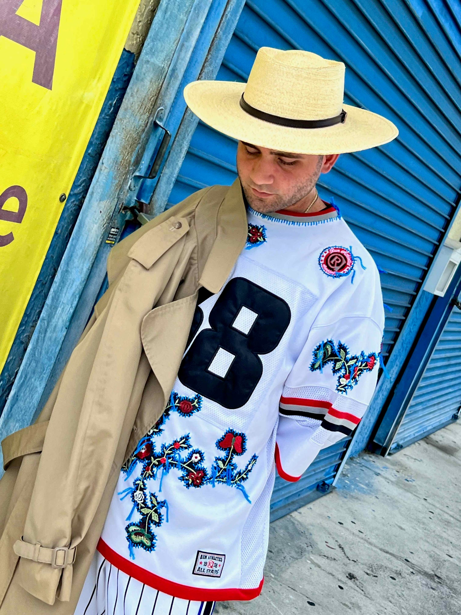 Hockey top jersey embroidery