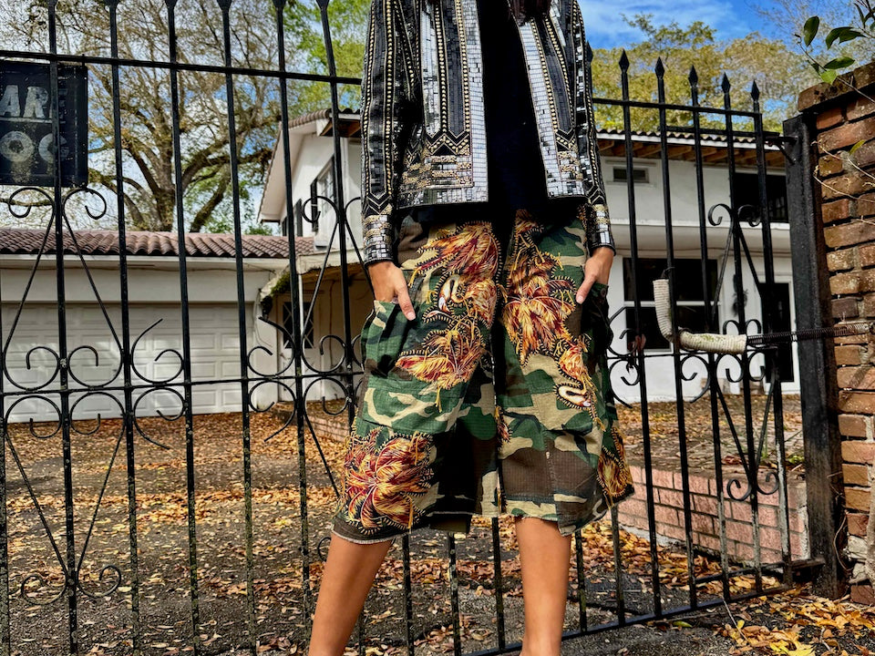 shorts-gontovnik-repurposed-recycled-upcycled-reclaimed-handmade-one of a kind-vintage-embroidered-unisex