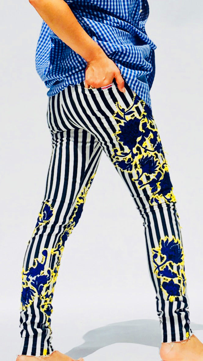 Beetlejuice Striped Jeans