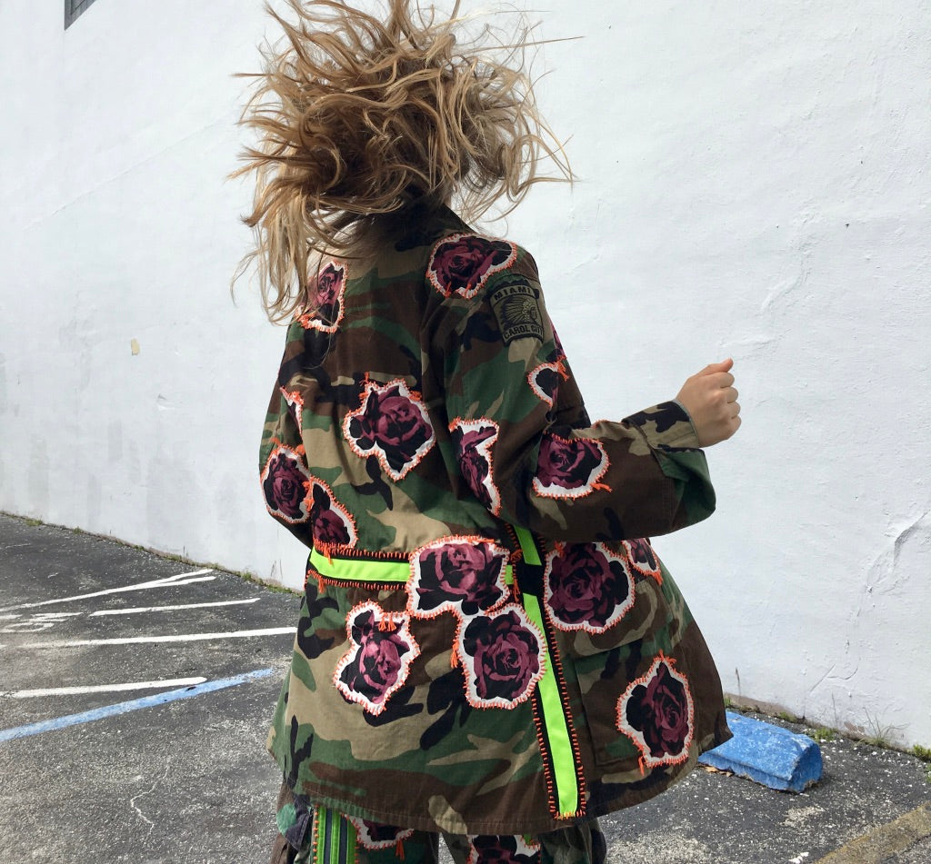 Bunch of Roses Camo Jacket