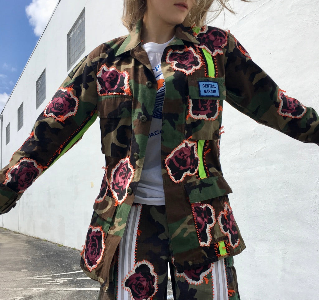 Bunch of Roses Camo Jacket