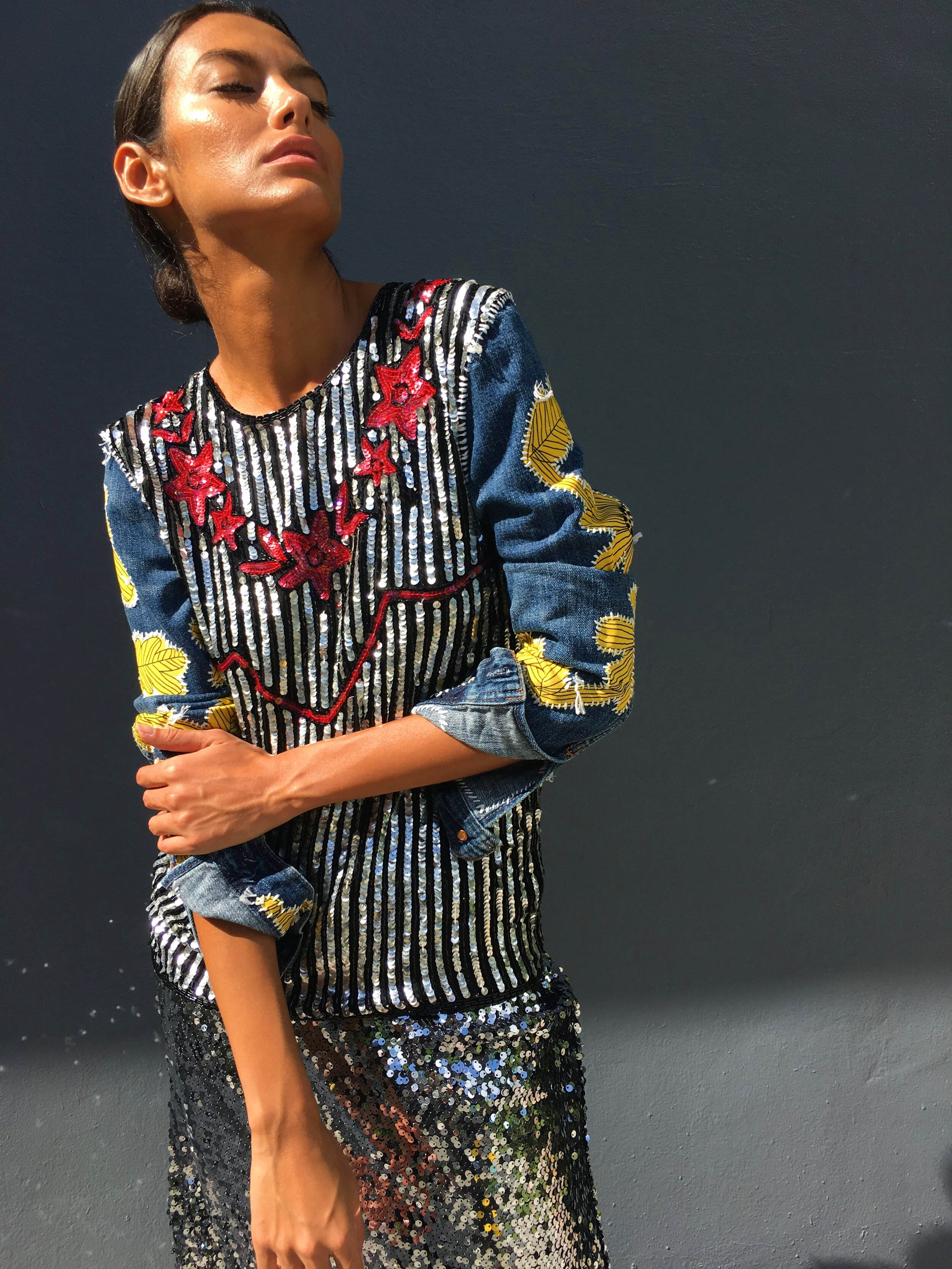 Sunny Embroidered Sequin Top