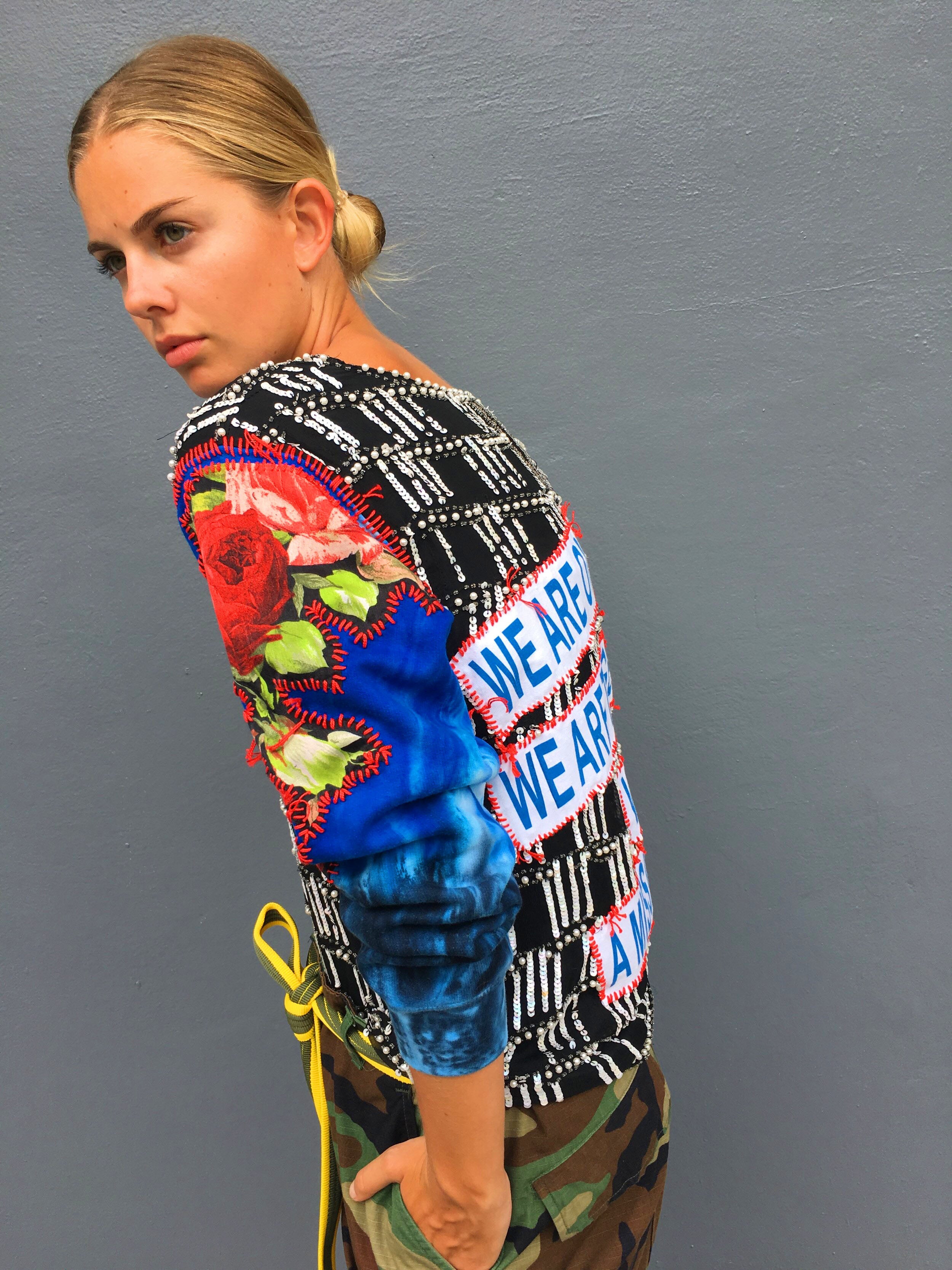 We Are One Beaded Top