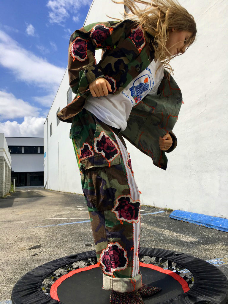 Bunch of Roses Camo Pants