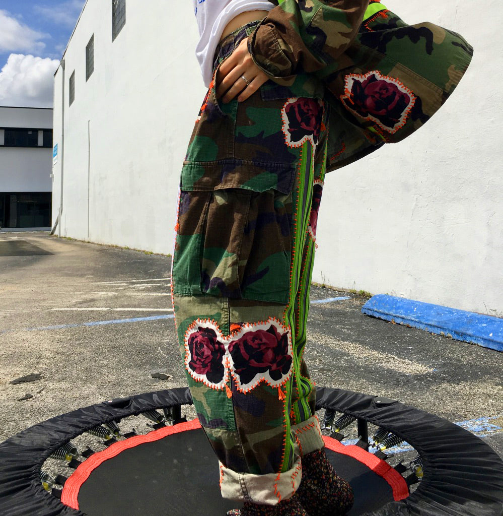 Bunch of Roses Camo Pants