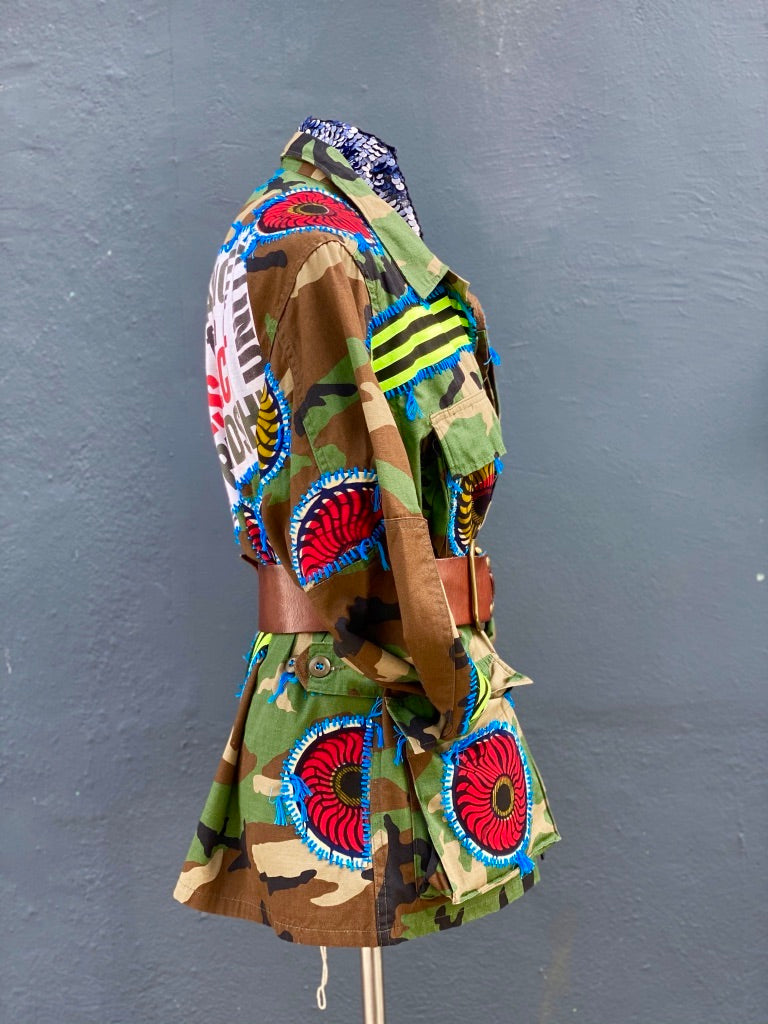 African Circles Camo Jacket